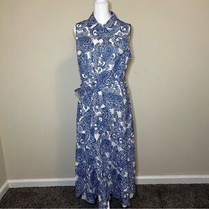 Tommy Hilfiger Blue/white sleeveless dress